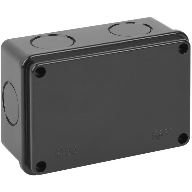 коробка оп тусо распаячная 120х80х50мм без гермовводов ухл1 ip67 черн. ruvinil 67052ч от BTSprom.by