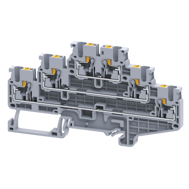 клемма 3х-ярусная push-in opticlip cp3l-2.5-3l-i сер. кэаз 331867 от BTSprom.by