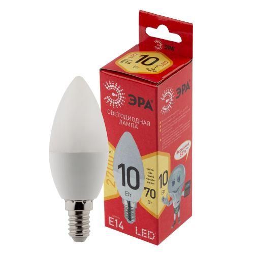 лампа светодиодная red line led b35-10w-827-e14 r 10вт b35 свеча 2700к тепл. бел. e14 эра б0049641 от BTSprom.by
