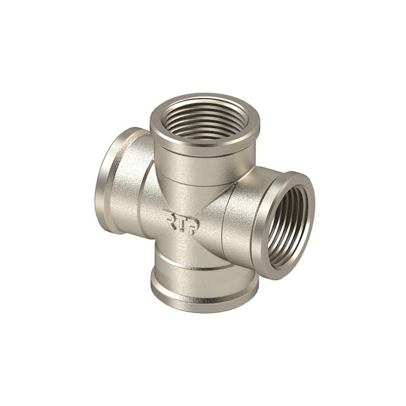 крестовина латунь 3/4дюйм никель (инд. упак.) rtp 34899 от BTSprom.by