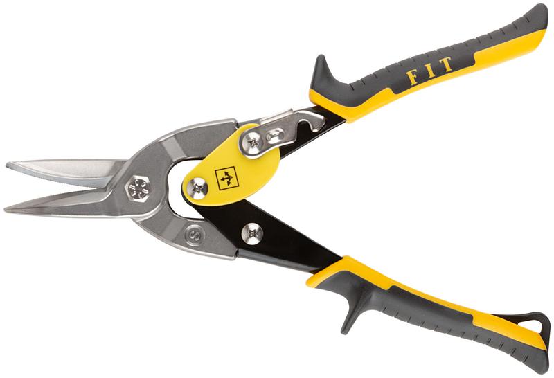  Ножницы по металлу усиленные CrMo профи прорезиненные ручки прямые 250мм FIT 41578 фото в каталоге от BTSprom.by