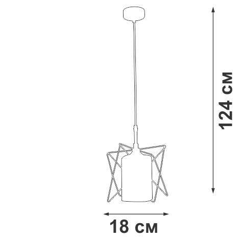  Подвес 1xE27 макс. 40Вт Vitaluce V4721-1/1S фото в каталоге от BTSprom.by