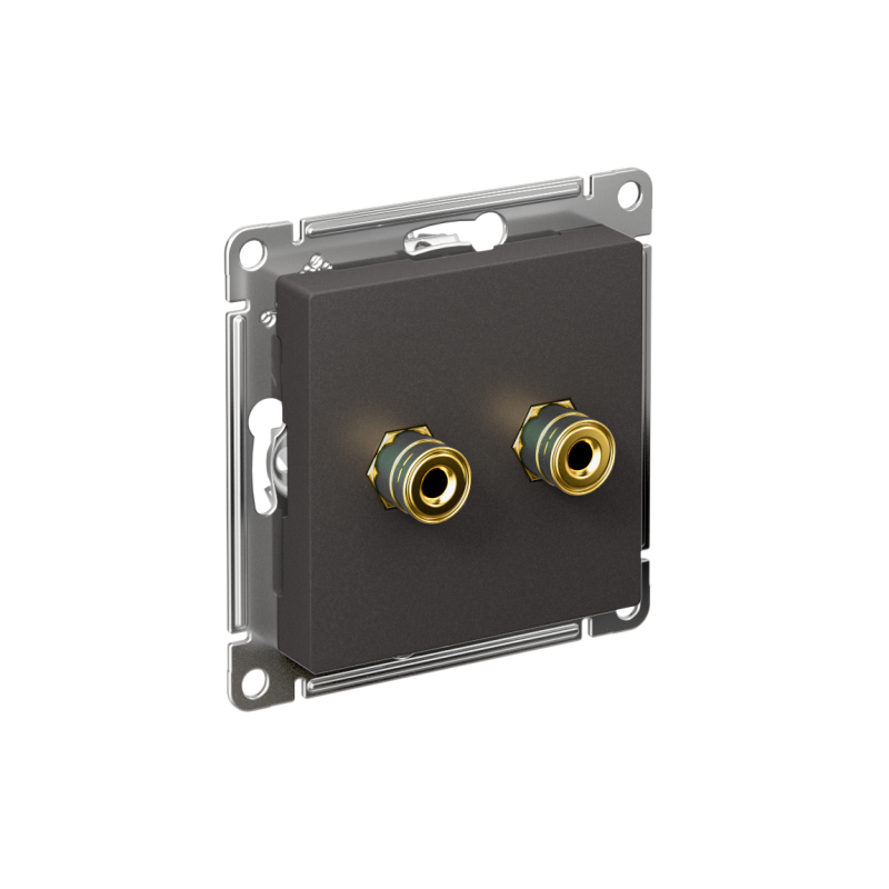 аудиорозетка двойная atlasdesign базальт se atn001487 от BTSprom.by