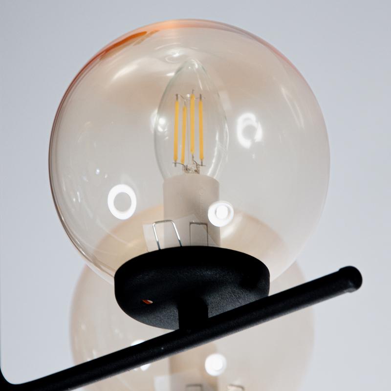  Светильник НПБ 01-5х40-162 "Лоу" 151 (Плафон 7590) E14 [ИМ] потолочный черн. муар Элетех 1005405120 фото в каталоге от BTSprom.by