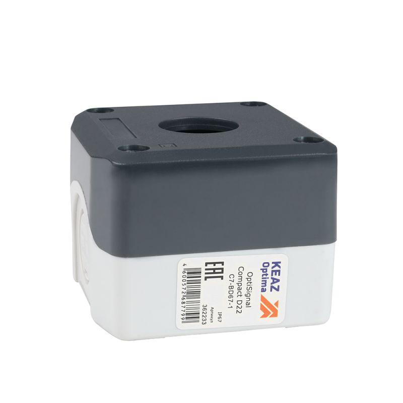 корпус кнопочного поста optisignal compact d22 с7-bd67-1 1 отв. ip67 xald01 кэаз 362233 от BTSprom.by