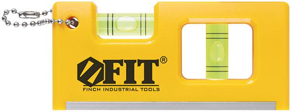 уровень-брелок пластиковый 2 глазка магниты 100мм fit 17832 от BTSprom.by