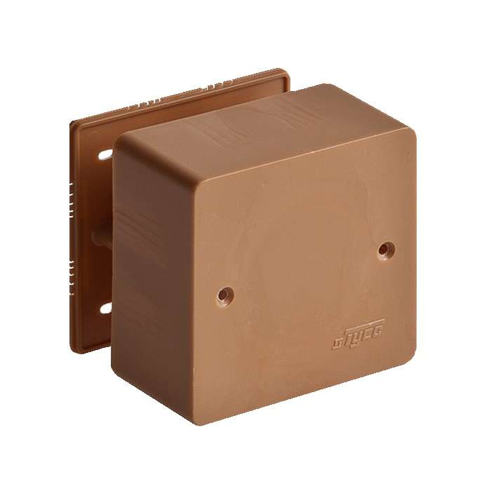 коробка распределительная оп 79х79х32мм ip40 дуб (темн. основа) ruvinil 65004-08м от BTSprom.by