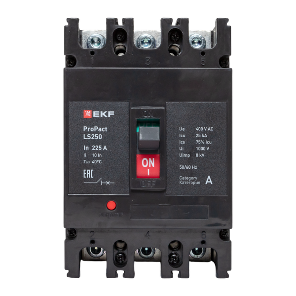  Выключатель автоматический 3п 225А 25кА LS250 ProPact EKF mccb-250-25-3-225-ls фото в каталоге от BTSprom.by