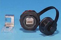 модуль промышленный kj-ie-8p8c-c6-180-sh-f-bk keystone jack rj45 (8p8c) ip67 кат.6 с защ. крышкой черн. экран. (sh) hyperline 47448 от BTSprom.by