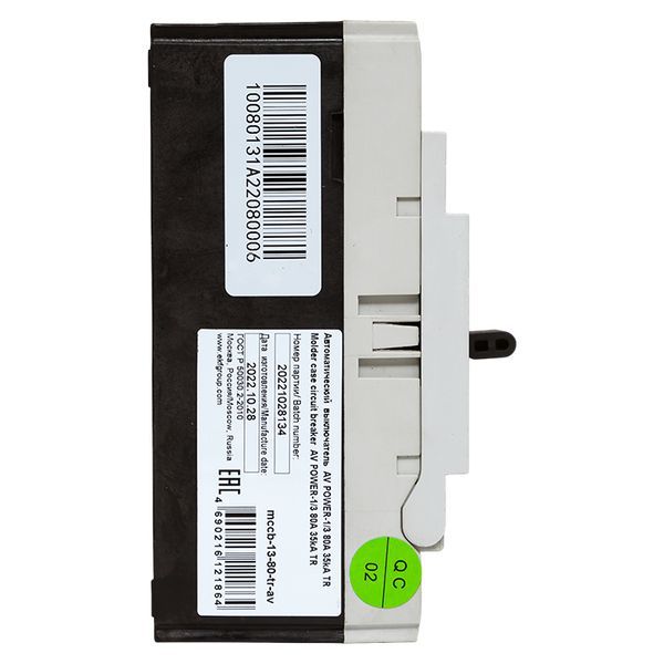  Выключатель автоматический 3п 80А 35кА AV POWER-1/3 TR AVERES EKF mccb-13-80-TR-av фото в каталоге от BTSprom.by