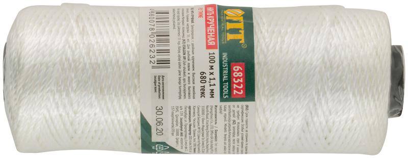  Нить крученая на катушке 1.1ммх100м 680 текс р/н=35кгс бел. FIT 68322 фото в каталоге от BTSprom.by