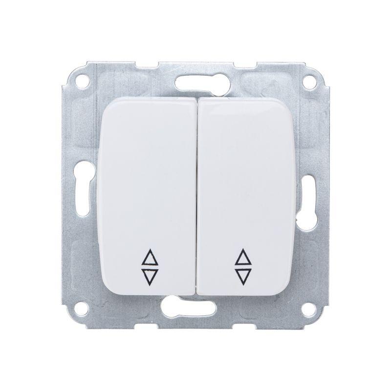 переключатель проходной 2-кл. сп dea 10а механизм бел. kranz kr-78-0207 от BTSprom.by