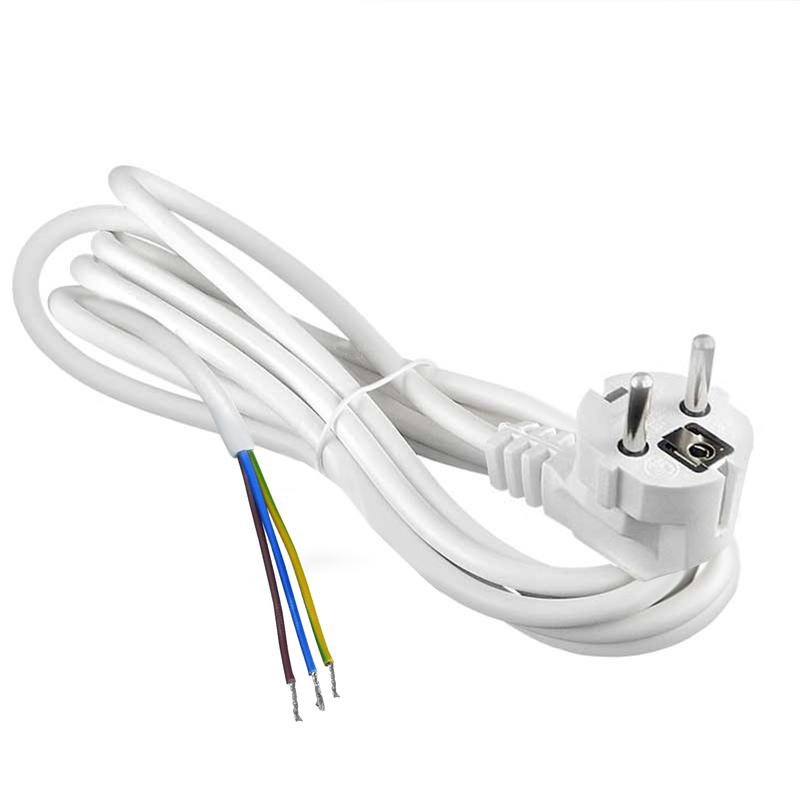 шнур сетевой с вилкой 3м с заземл. 16а пвс 3х1.5 бел. domtok 2784 от BTSprom.by