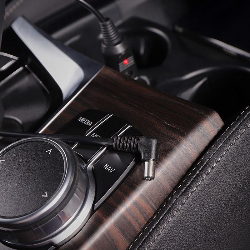  Автозарядка с индикатором (разъем 2.5х5.5) (АЗУ) шнур спираль 1.5м Rexant 16-0234 фото в каталоге от BTSprom.by