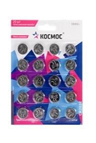 элемент питания литиевый cr2032 20хbl (уп.20шт) космос koc2032bl20 от BTSprom.by
