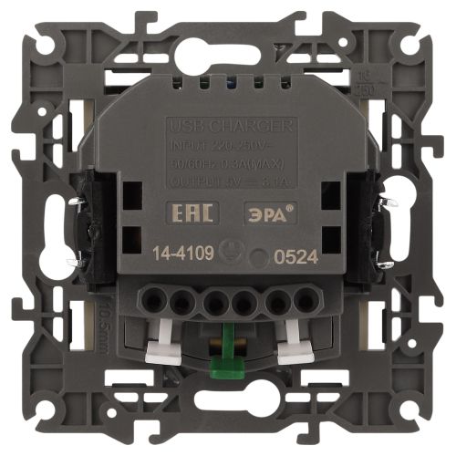  Розетка 16А 250В 2P+E с 2хUSB 5В-3А защ. шторки Elegance сл. кость 14-4109-02 ЭРА Б0047868 фото в каталоге от BTSprom.by