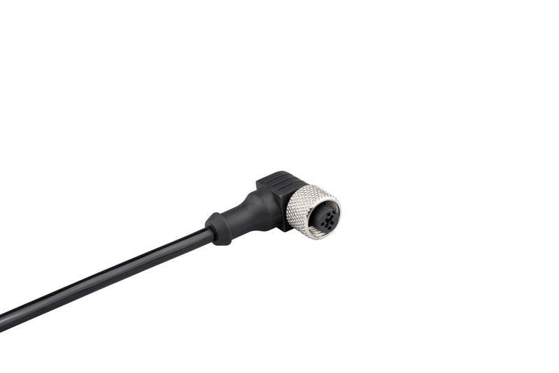 кабель соединительный 2м с гнездом m12х3 90град. пвх ip68 emas skm12p3dxv2 от BTSprom.by