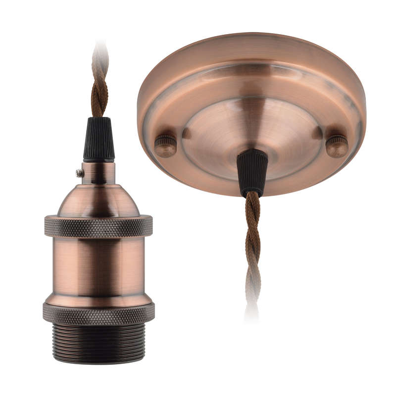 патрон dlc-v-s22k/e27 ts/1.5m/bl bronze бронз. uniel ul-00002824 от BTSprom.by