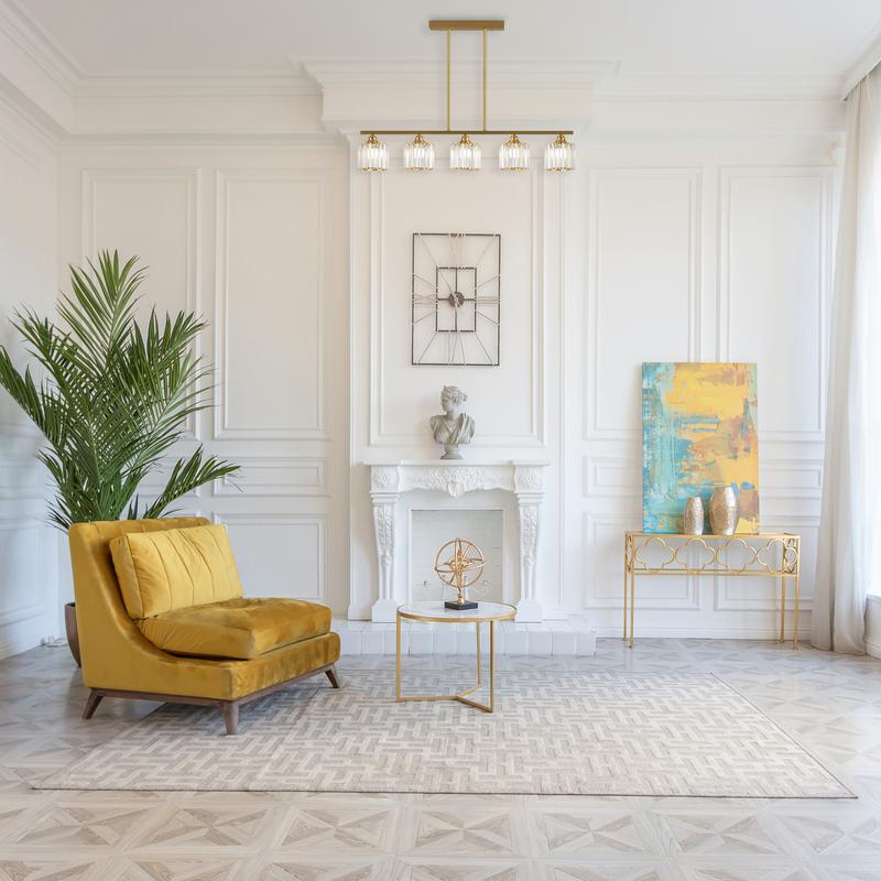  Люстра Ferrera 200Вт E27х5 IP20 Freya FR5474PL-05G фото в каталоге от BTSprom.by