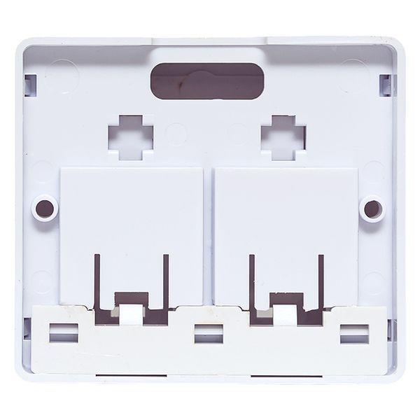  Корпус розетки настенной на 2 модуля Keystone со шторками и маркерами бел. TERACOM PRO EKF TRP-EBOX-2KSTN-WH фото в каталоге от BTSprom.by