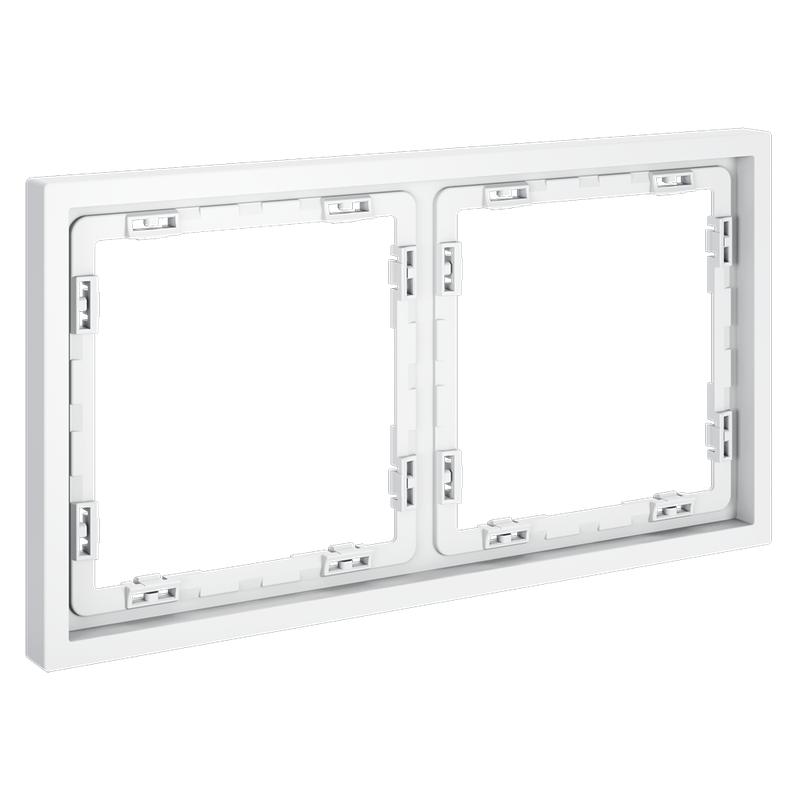  Рамка 2-м S70 пластик. бел. матов. Voltum VLS100202 фото в каталоге от BTSprom.by
