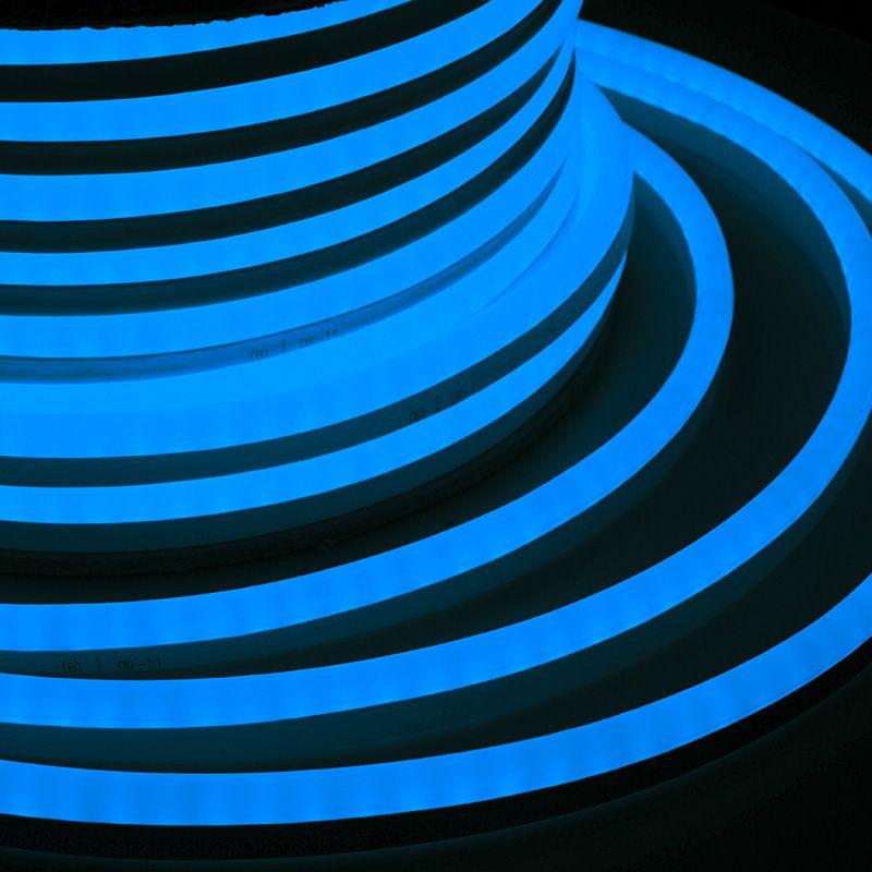 шнур светодиодный гибкий неон led neon flex 12х26мм 80led/м 4вт/м 220в ip54 син. (уп.50м) neon-night 131-013 от BTSprom.by