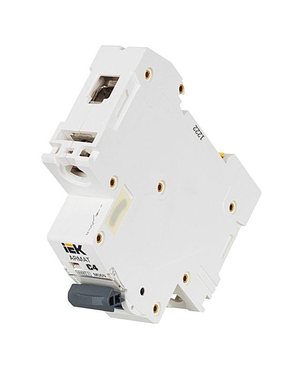  Выключатель автоматический модульный 1п C 4А M06N ARMAT IEK AR-M06N-1-C004 фото в каталоге от BTSprom.by