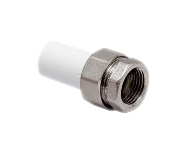 американка пп трубная вн. 20х1/2", бел. ртп (соединение разборное внутренняя резьба полипропиленовое) (ростурпласт) 14281 от BTSprom.by