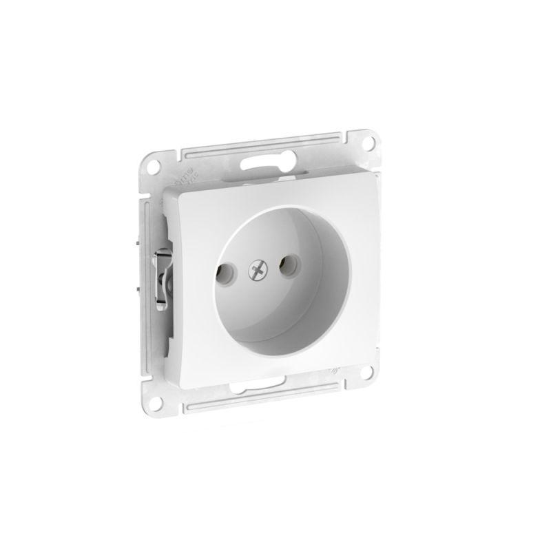 розетка glossa 16а без заземл. быстрозажим. клем. механизм бел. se gsl000141s от BTSprom.by