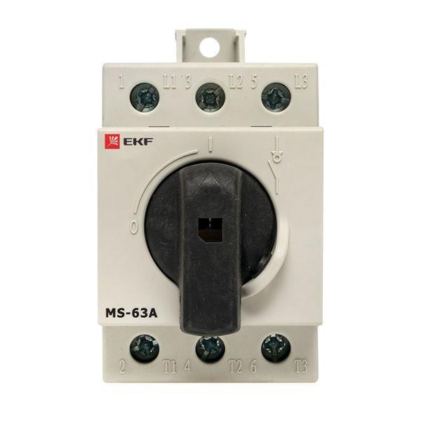  Рубильник мод. 3п MS-63A на DIN-рейку EKF ms-63d фото в каталоге от BTSprom.by