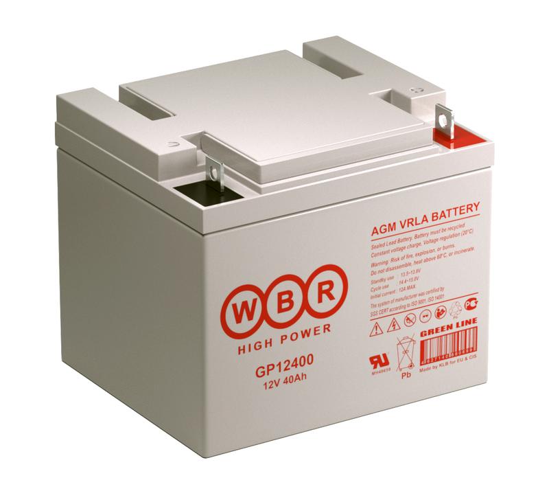  Аккумулятор 12В 40А.ч WBR GP12400 WBR фото в каталоге от BTSprom.by