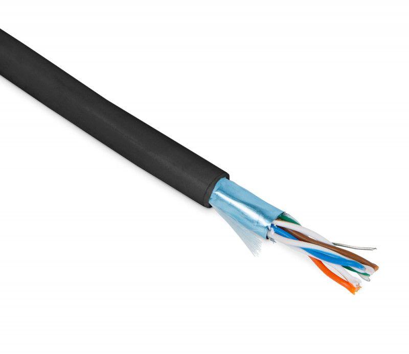 кабель витая пара экранир. f/utp кат.5e 4 пары 26 awg мж patch экран-фольга pvc -20град.c-+75град.c futp4-c5e-p26-in-pvc-bk-305 черн. (уп.305м) hyperline 236278 от BTSprom.by