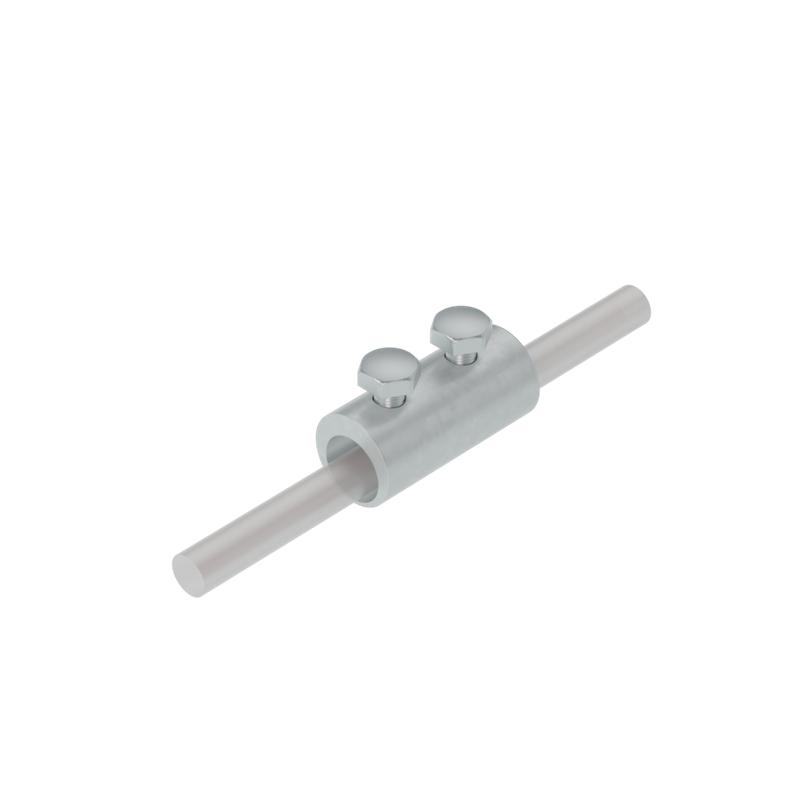 соединитель двухболтовой сквозной 2ss-d5-8 inox304 для прутка d5-8мм нерж. сталь км ma0065 от BTSprom.by