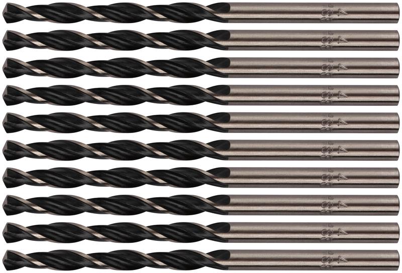  Сверло по металлу HSS черненые 4.0х75мм (уп.10шт) FIT 33540 фото в каталоге от BTSprom.by