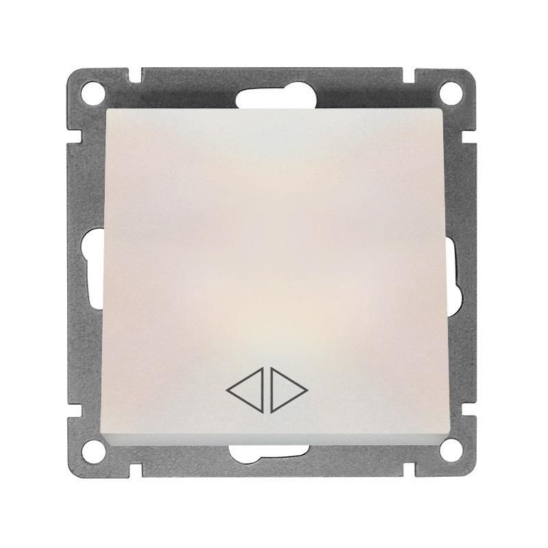 переключатель перекрестный 1-кл. сп афина 10а ip20 механизм жемчуж. universal a0024-obr от BTSprom.by
