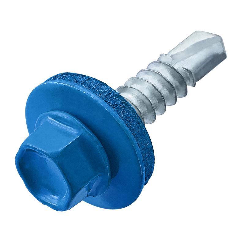 саморез кровельный 4.8х35 ral 5005 сигнальный син. (европодвес) (уп.15шт) стройметиз 2110031 от BTSprom.by