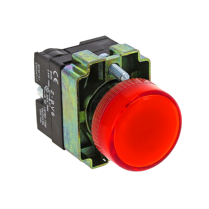 лампа сигнальная bv64 красн. ekf xb2-bv64 от BTSprom.by