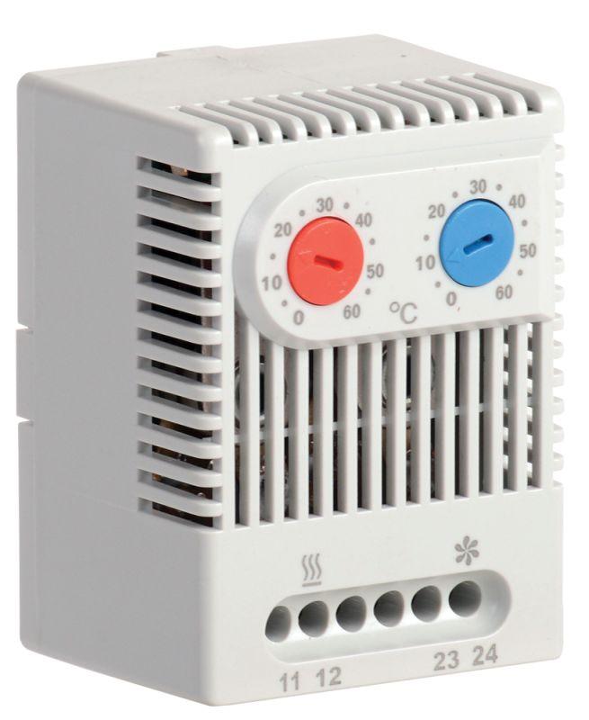 термостат двухканальный уккт от 0 до +60град.c no+nc iek yce-dtno-nc-60 от BTSprom.by