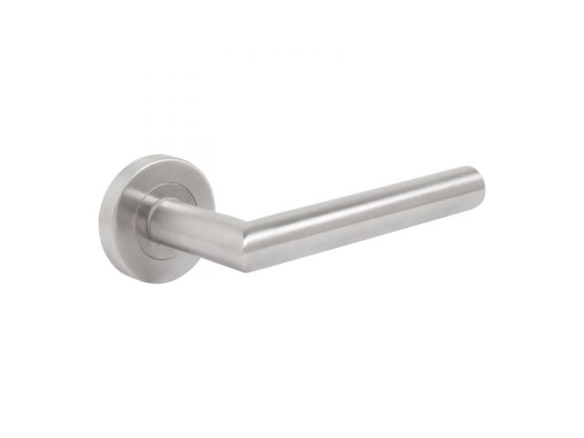 ручка дверная стандарт 0201 ss (35-70) inox нержавеющая сталь (в упаковке 2 ручки и монтажный комплект) (узк) 14869 от BTSprom.by