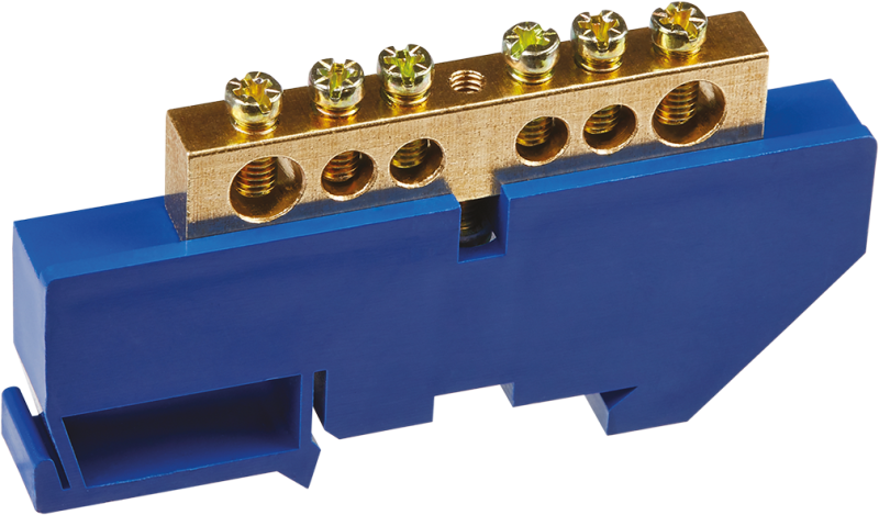 шина нулевая 90 722 obb-m812-6d-b на din-изоляторе онлайт 90722 от BTSprom.by