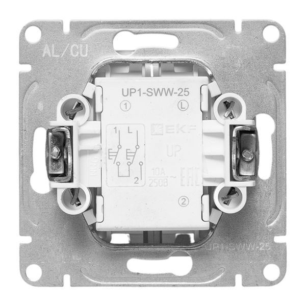  Выключатель для жалюзи Эпика механизм бел. EKF UP1-SWW-25 фото в каталоге от BTSprom.by