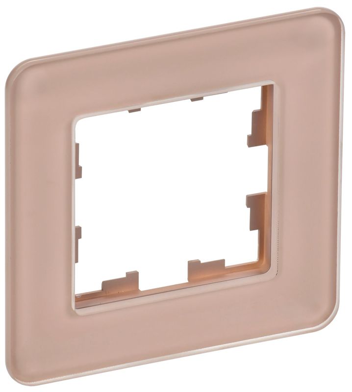 рамка 1-м brite ру-1-2-бр стекло дым. re iek br-m12-g-41-k97 от BTSprom.by