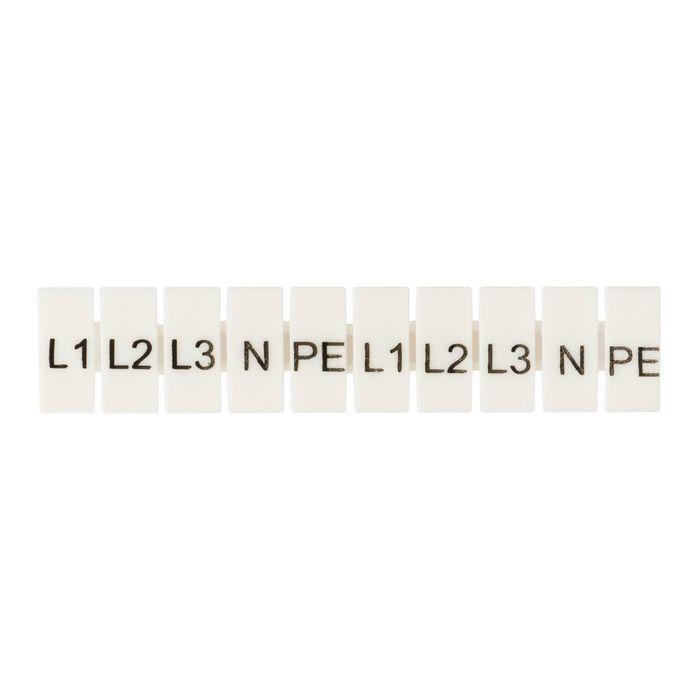 маркеры для ut/st/push-in 4 с символами "l1. l2. l3. n. pe" (уп.100шт) ekf zb-st-4-l-1-3 от BTSprom.by