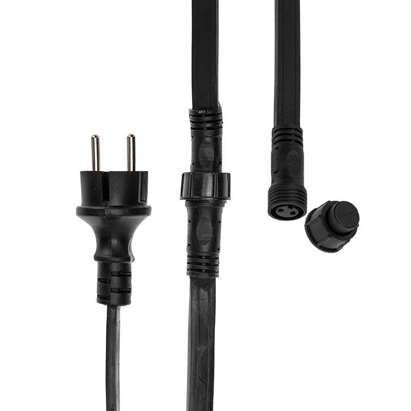  Гирлянда светодиодная "LED Galaxy Bulb String" 10м 6х30LED син. 25Вт IP65 соединяемая провод каучук черн. Neon-Night 331-323 фото в каталоге от BTSprom.by