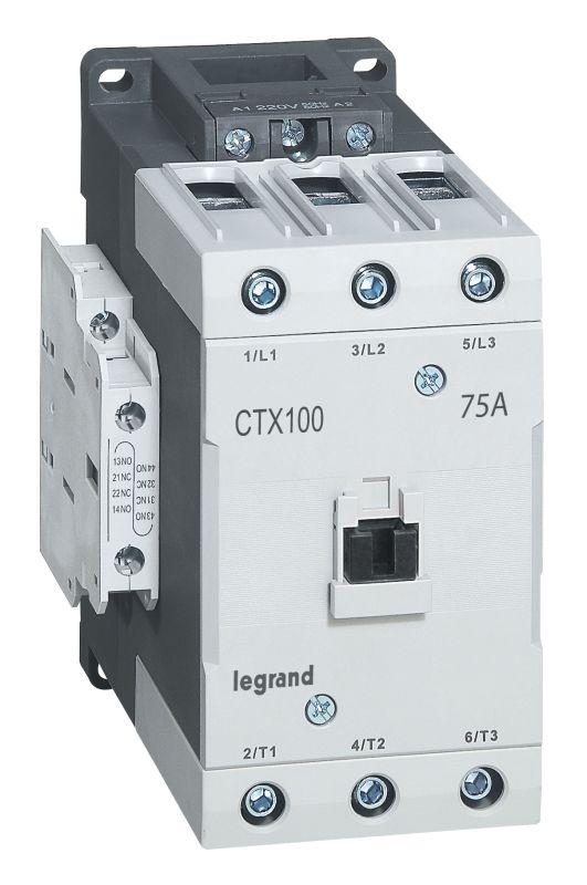 контактор ctx3 3п 75а кат. 380в ac 2но+2нз торцев. зажим leg 416198 от BTSprom.by
