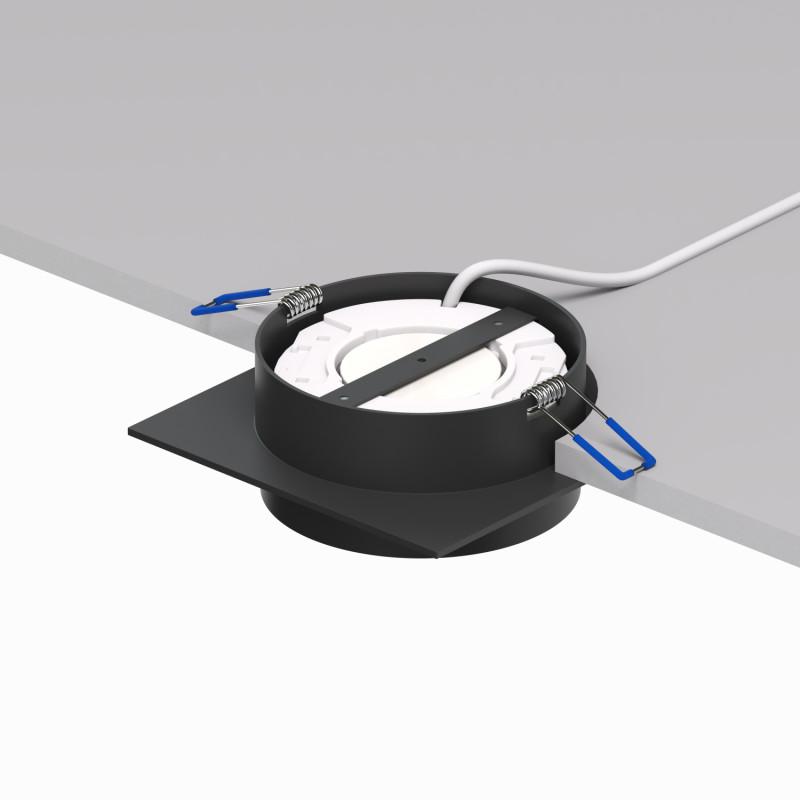  Светильник FLAT 15Вт GX53 IP20 LED встраив. алюм. черн. DENKIRS 772628 фото в каталоге от BTSprom.by