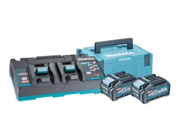 комплект аккумулятор xgt psk 40v (bl4040 x 2 шт) + зарядное dc40rb makita от BTSprom.by