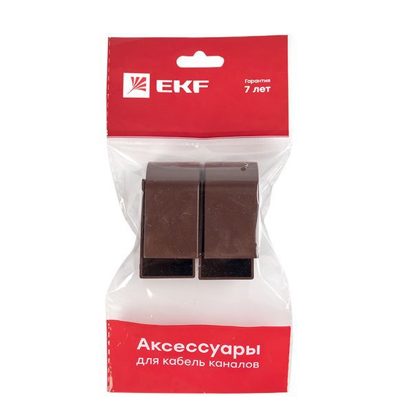  Заглушка 25х25 под темн. дерево Plast PROxima (уп.4шт) EKF ecd-25-25x4 фото в каталоге от BTSprom.by