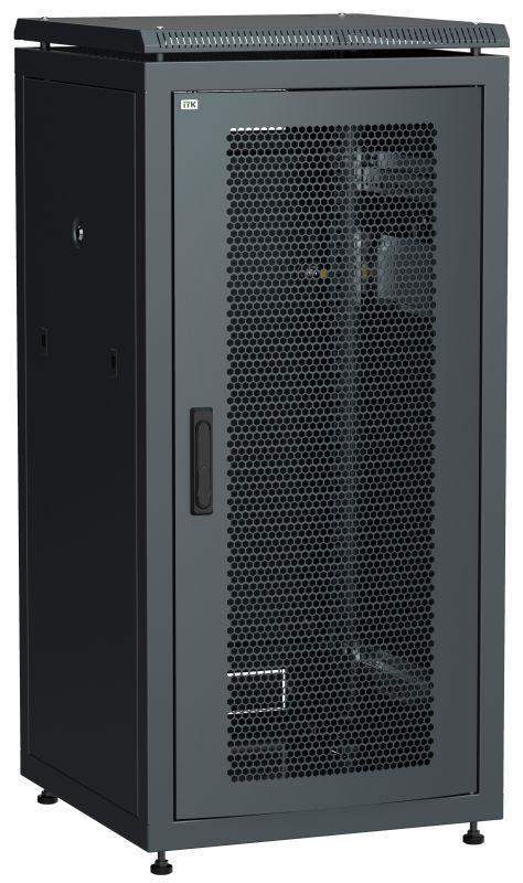 шкаф сетевой linea n 19дюйм 18u 600х800мм перфорир. передн. дверь черн. itk ln05-18u68-p от BTSprom.by
