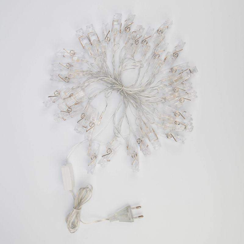  Гирлянда светодиодная "Прищепки" 5м 30LED тепл. бел. 2Вт 220-240В IP20 Neon-Night 303-032 фото в каталоге от BTSprom.by